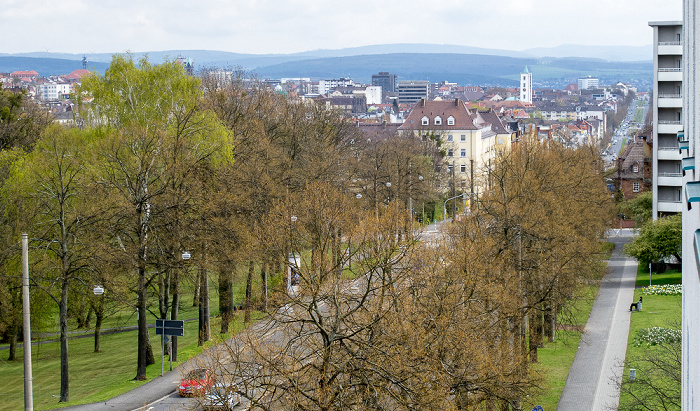 Kassel Blick aus dem InterCityHotel: Wilhelmshöher Allee