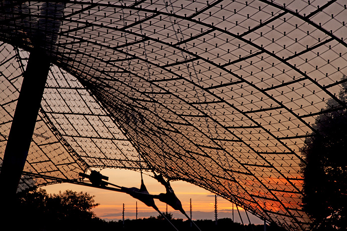 Olympiastadion: Sonnenuntergang hinter dem Zeltdach  München