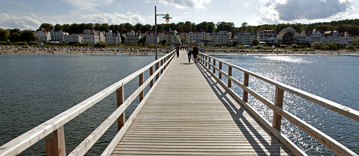 Bansin Seebrücke, Strand