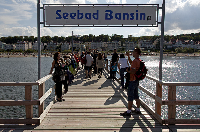 Bansin Seebrücke, Strand