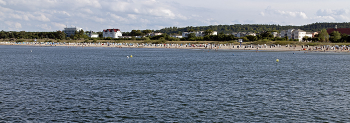 Ahlbeck Blick von der Seebrücke: Ostsee, Strand