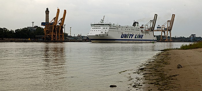 Swine: Fährschiff der Unity Line Swinemünde
