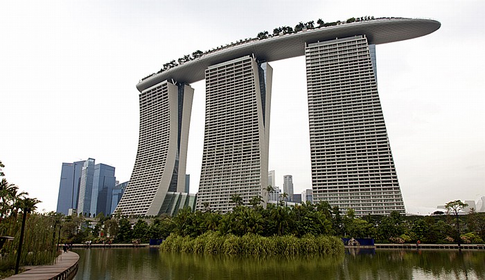 Singapur Gardens by the Bay, Marina Bay Sands Marina Bay Financial Centre