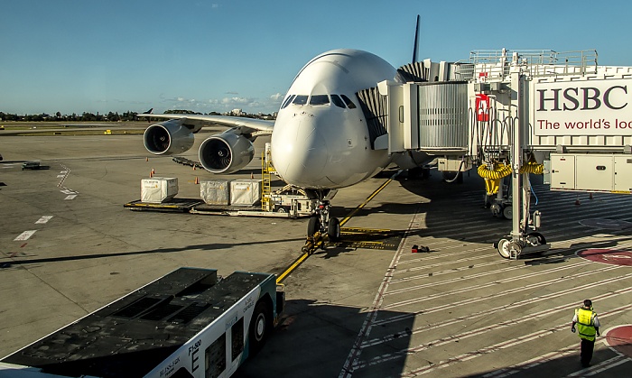 Kingsford Smith International Airport: Airbus A380 der Singapore Airlines Sydney