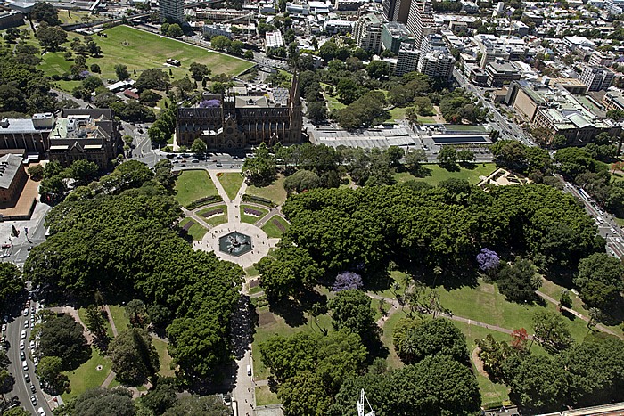 Blick vom Sydney Tower: Hyde Park Sydney