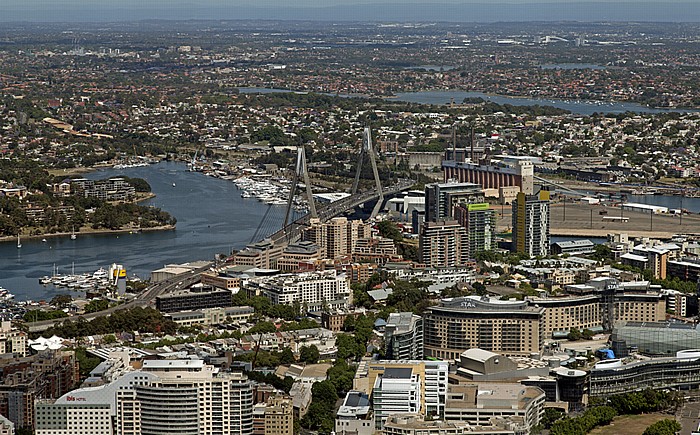 Blick vom Sydney Tower: Pyrmont Sydney