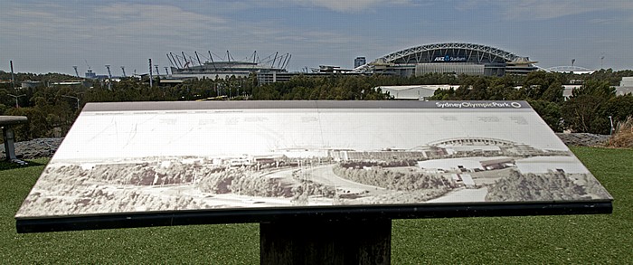 Sydney Haslams Creek Marker Allphones Arena ANZ Stadium Sydney Olympic Park