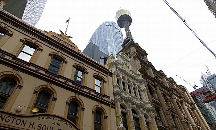 Central Business District (CBD): Pitt Street Mall (Westfield Sydney) Sydney Tower