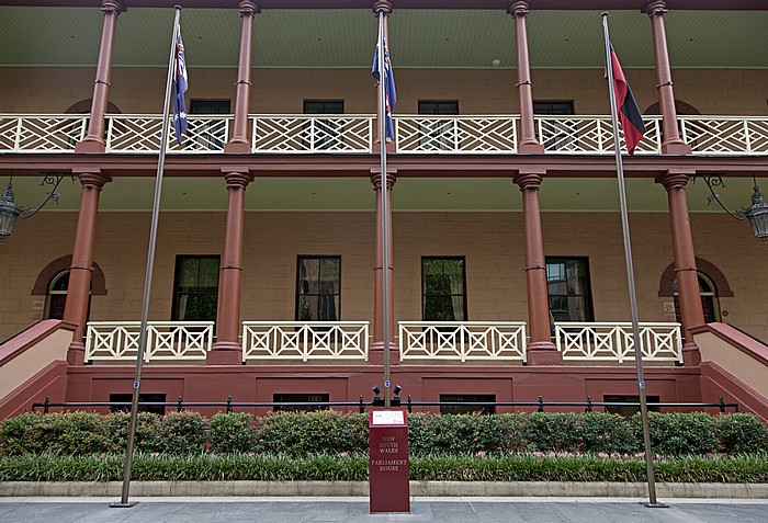 Central Business District (CBD): Macquarie Street - Parliament House (Parlament von New South Wales) Sydney