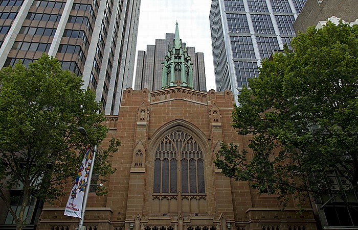 Sydney Central Business District (CBD): Macquarie Street - St Stephen's Uniting Church Colonial State Bank Deutsche Bank Place Westpac Bank Building