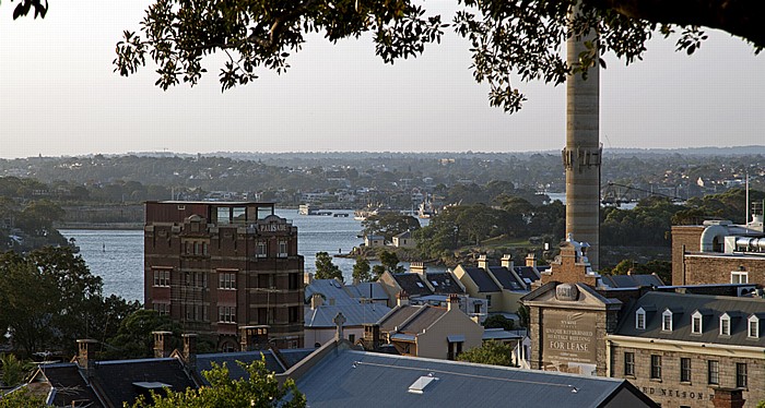 Blick vom Observatory Hill (Millers Point): Port Jackson Sydney