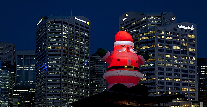 Sydney Darling Harbour: Weihnachtsmann Darling Park