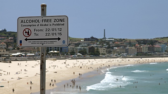 Bondi: Bondi Beach, Pazifischer Ozean - Alkoholfreie Zone Sydney