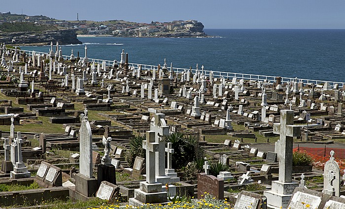 Bronte: Waverley Cemetery, Pazifischer Ozean Sydney
