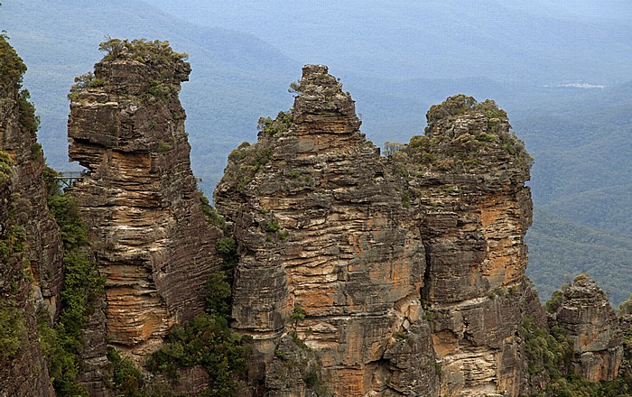 Blick vom Echo Point Lookout: Blue Mountains National Park - The Three Sisters Katoomba