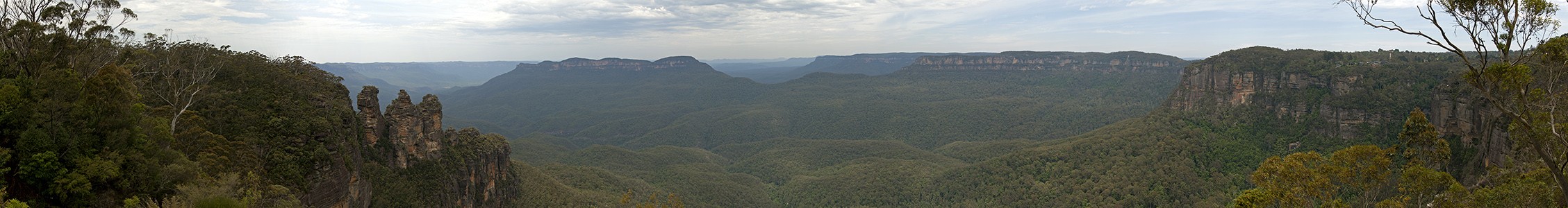 Blick vom Echo Point Lookout: Blue Mountains National Park Katoomba