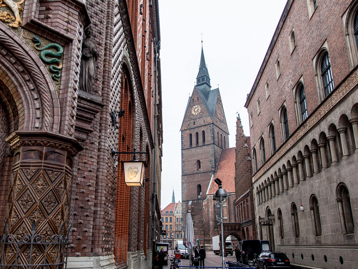 Hannover Altstadt: Köbelingerstraße Altes Rathaus Marktkirche