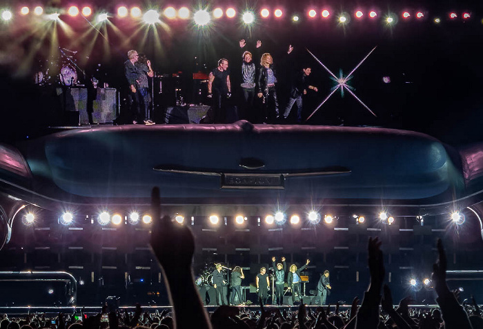 Olympiastadion: Bon Jovi München Hugh McDonald, Phil Xenidis, Tico Torres, Jon Bon Jovi, David Bryan, Bobby Bandiera