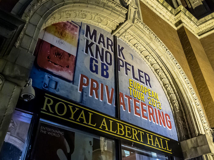 London Royal Albert Hall: Ankündigungen für die Mark Knopfler-Konzerte der Privateering-Tour