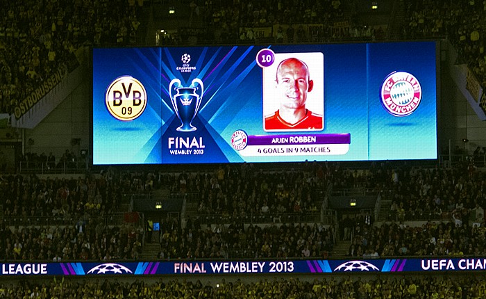 London Wembley-Stadion (Wembley Stadium): UEFA Champions League Finale FC Bayern München - Borussia Dortmund