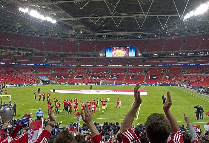 London Wembley-Stadion (Wembley Stadium): UEFA Champions League Finale FC Bayern München - Borussia Dortmund