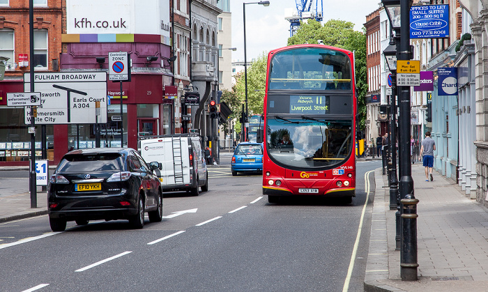 Fulham: Harwood Road - Bus 11 London