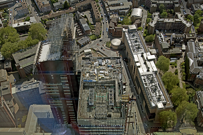 London Blick von The Shard: Southwark - Guy’s Hospital