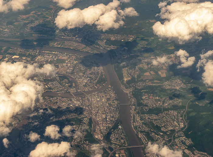 Koblenz mit Zusammenfluss von Mosel und Rhein Rheinland-Pfalz
