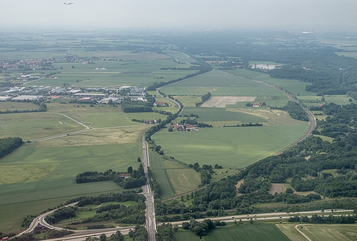 Bayern - Landkreis Freising Hallbergmoos Luftbild aerial photo