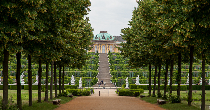 Park Sanssouci: Weinbergterrassen, Schloss Sanssouci Potsdam