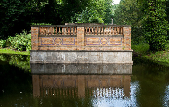 Park Sanssouci: Friedensteich - Blick von der Friedenskirche Potsdam