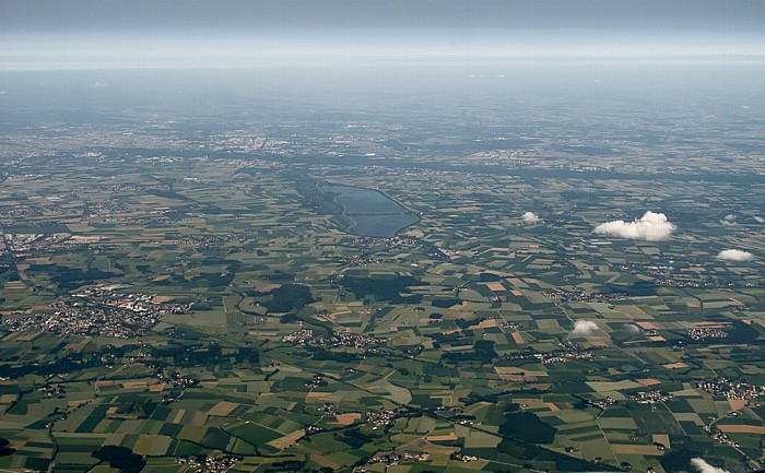 Bayern - Landkreis Ebersberg / Landkreis München Markt Schwaben Luftbild aerial photo