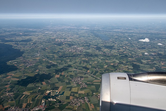 Bayern - Landkreis Ebersberg Ebersberger Forst Markt Schwaben Luftbild aerial photo