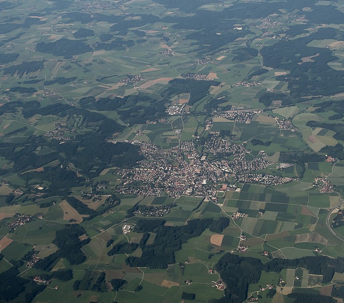 Bayern - Landkreis Ebersberg: Grafing bei München Luftbild aerial photo