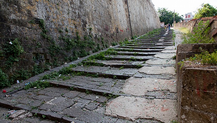 Neapel Vomero: Treppenaufgang unterhalb des Certosa di San Martino