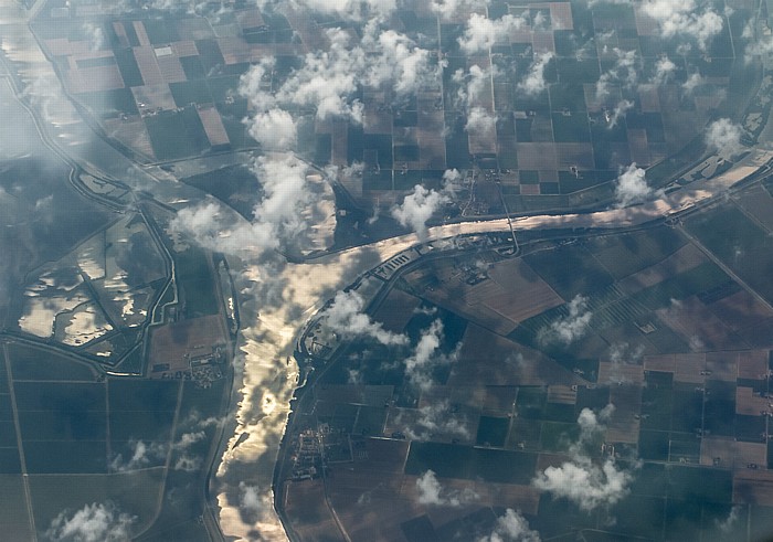 Venetien - Provincia di Rovigo: Parco regionale del Delta del Po Luftbild aerial photo