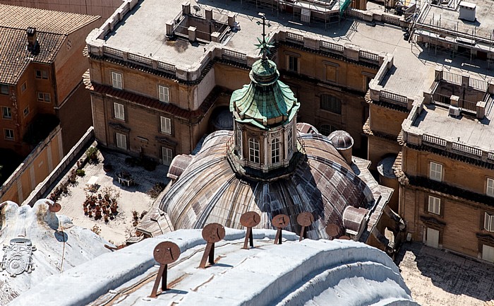 Vatikan Petersdom: Blick von der Kuppel