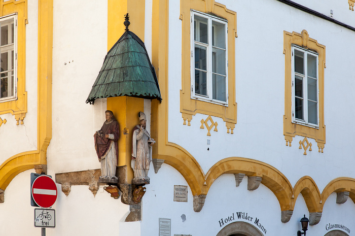 Altstadt: Wilder Mann (Hotel Wilder Mann, Glasmuseum) Passau