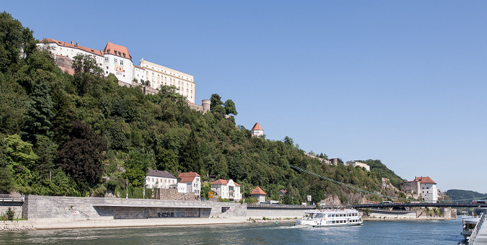 Passau St. Georgsberg: Veste Oberhaus Luitpoldbrücke Veste Niederhaus