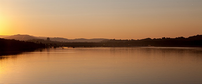 Sonnenaufgang über der Donau Melk