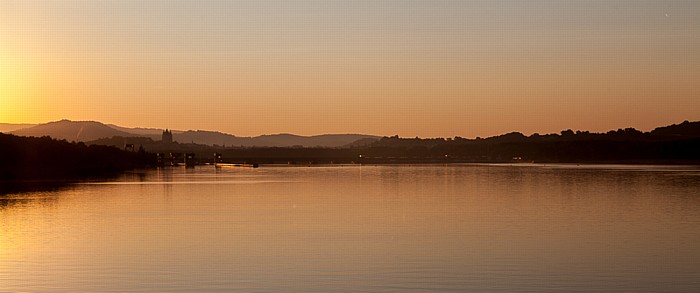 Sonnenaufgang über der Donau Melk