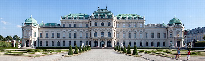 Schlossanlage Belvedere: Oberes Belvedere, Belvederegarten Wien