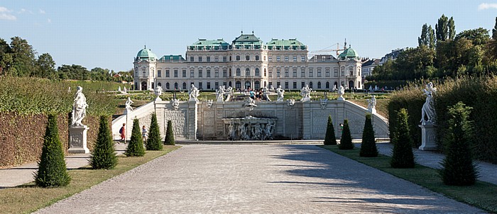 Schlossanlage Belvedere: Belvederegarten, Oberes Belvedere Wien