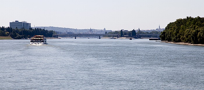 Budapest Donau Árpádbrücke Burgberg Burgpalast Margareteninsel Matthiaskirche