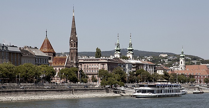 Budapest Donau, Buda Elisabethkirche Kalvinistenkirche St.-Anna-Kirche