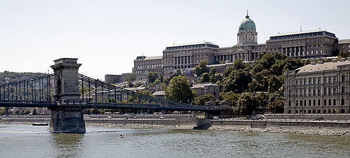 Budapest Donau, Buda Burgberg Burgpalast Kettenbrücke