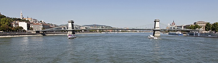 Donau, Kettenbrücke (Széchenyi Lánchíd) Budapest