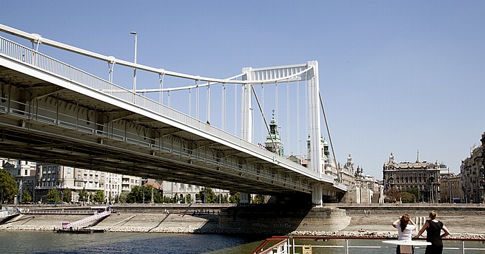 Donau, Elisabethbrücke (Erzsébet híd), Pest Budapest