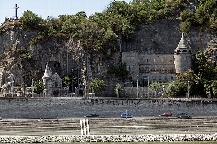 Budapest Buda: Gellértberg (Gellért-hegy) - St.-Gellért-Kapelle (Szent Gellért rakpart)