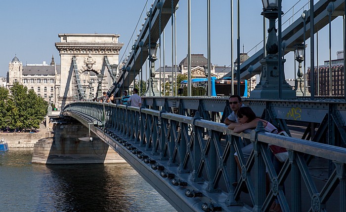 Budapest Kettenbrücke (Széchenyi Lánchíd), Donau